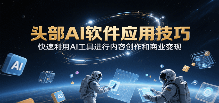 图片[1]-头部AI软件应用技巧，快速利用AI工具进行内容创作和商业变现-创客传媒