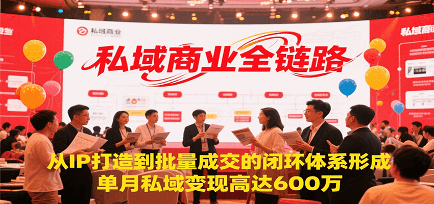图片[1]-私域商业全链路，从IP打造到批量成交的闭环体系形成，单月私域变现600万-创客传媒