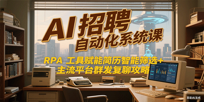 图片[1]-AI招聘自动化系统课，RPA工具赋能简历智能筛选+主流平台群发复聊全攻略-创客传媒