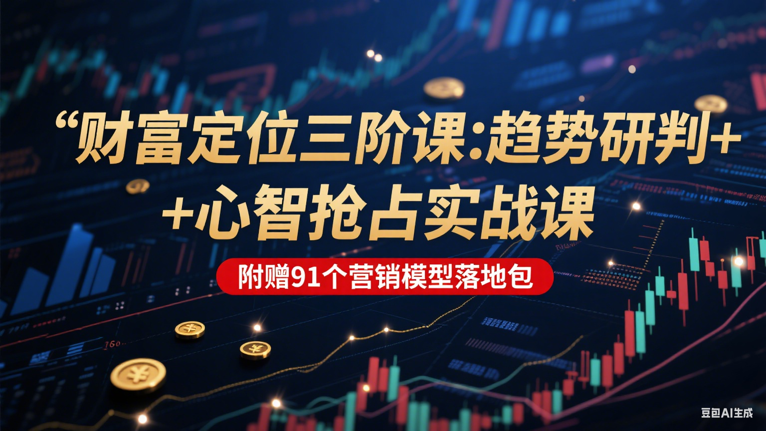 图片[1]-财富定位三阶：趋势研判 + 心智抢占实战课，附赠91个营销模型落地包-创客传媒